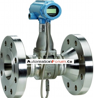 What is a vortex flow meter and how is it constructed